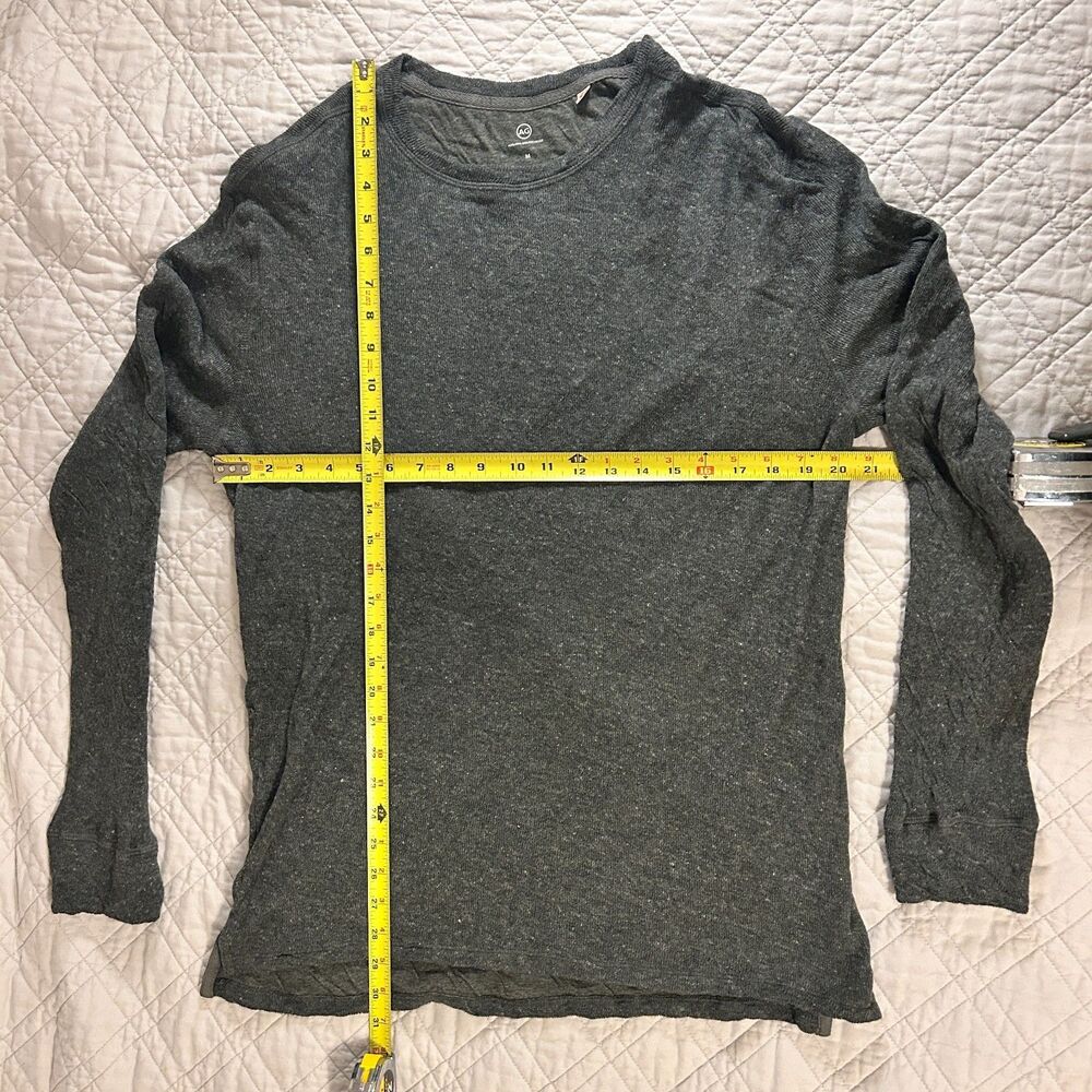 AG Adriano Goldschmied Men's Charcoal Gray Stretch Crewneck Sweater Medium NWOT